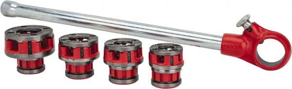 Ridgid - 4 Die Head, 3/8" to 1" Pipe Capacity, Pipe Threader Set - Compatible with Ridgid OO-R - Exact Tooling