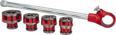 Ridgid - 4 Die Head, 3/8" to 1" Pipe Capacity, Pipe Threader Set - Compatible with Ridgid OO-R - Exact Tooling