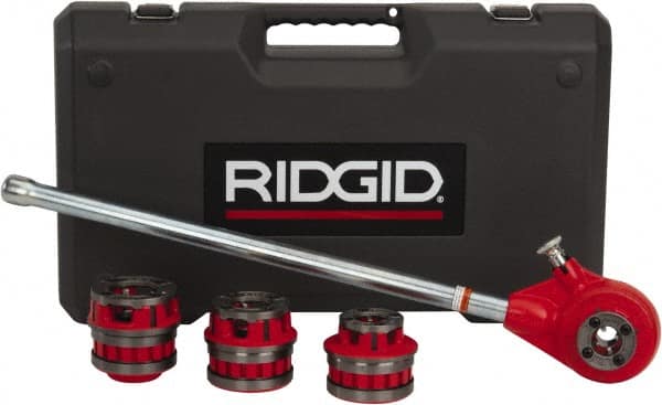 Ridgid - 4 Die Head, 1/2" to 1-1/4" Pipe Capacity, Pipe Threader Set - Compatible with Ridgid 12-R - Exact Tooling