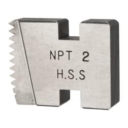 Florida Pneumatic - 2 - 11-1/2 NPT, Right Hand, Alloy Steel, Pipe Threader Die - Berkley 41000, Ridgid 12R, 00-R, 111-R, 0-R, 11-R, 30A, 31A Compatibility - Exact Tooling