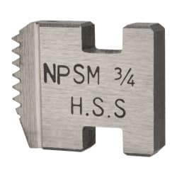 Florida Pneumatic - 3/4-14 NPSM, Right Hand, Alloy Steel, Pipe Threader Die - Berkley 41000, Ridgid 12R, 00-R, 111-R, 0-R, 11-R, 30A, 31A Compatibility - Exact Tooling