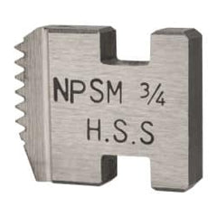 Florida Pneumatic - 3/4-14 NPSM, Right Hand, Alloy Steel, Pipe Threader Die - Berkley 41000, Ridgid 12R, 00-R, 111-R, 0-R, 11-R, 30A, 31A Compatibility - Exact Tooling