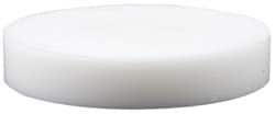 Made in USA - 2 Inch Diameter, 1/2 Inch Thick, Plastic Disc - White, PTFE Virgin - Exact Tooling