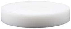 Made in USA - 2 Inch Diameter, 1/2 Inch Thick, Plastic Disc - White, PTFE Virgin - Exact Tooling