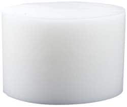Made in USA - 4 Inch Diameter, 1-1/2 Inch Thick, Plastic Disc - White, PTFE Virgin - Exact Tooling