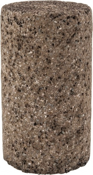 Norton - Type 18, 1-1/2" Max Diam, 2-1/2" Head Thickness, 20 Grit Square Tip Plug - Aluminum Oxide/Zirconia Alumina Blend, Very Coarse Grade, 3/8-24 Shank Thread - Exact Tooling