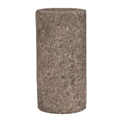 Norton - Type 18, 1-1/2" Max Diam, 3" Head Thickness, 20 Grit Square Tip Plug - Zirconia Alumina, Very Coarse Grade, 5/8-11 Shank Thread - Exact Tooling