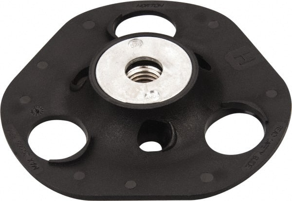 Norton - 5" Diam Locking Nut Disc Backing Pad - Medium Density, 13,000 RPM, Speed-Lok Compatible - Exact Tooling