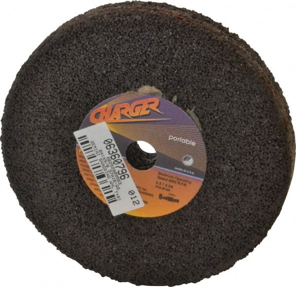 Norton - 6" Diam x 5/8" Hole x 1" Thick, Q Hardness, 16 Grit Surface Grinding Wheel - Aluminum Oxide, Type 1, Very Coarse Grade, 8,000 Max RPM, No Recess - Exact Tooling