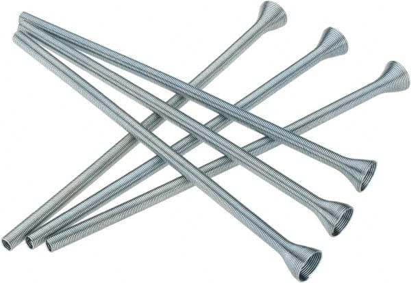 Ridgid - 1/4" Capacity, 6mm Capacity, Spring-Type Tube Bender - Works on Soft Copper & Aluminum - Exact Tooling