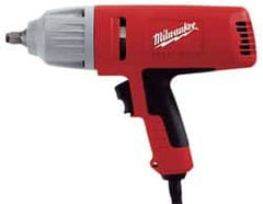 Milwaukee Tool - 1/2 Inch Drive, 300 Ft./Lbs. Torque, Pistol Grip Handle, 1,800 RPM, Impact Wrench - 7 Amps, 120 Volts - Exact Tooling