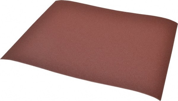 3M - 120 Grit, Aluminum Oxide Sanding Sheet - 11" Long x 9" Wide, Fine Grade, J Weighted Cloth Backing - Exact Tooling