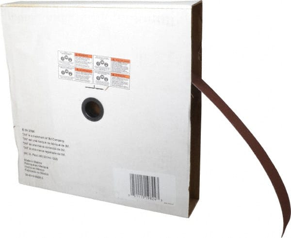 3M - 2" x 50 Yd 60 Grit Aluminum Oxide Cloth Roll - Medium Grade, X Weighted Backing - Exact Tooling