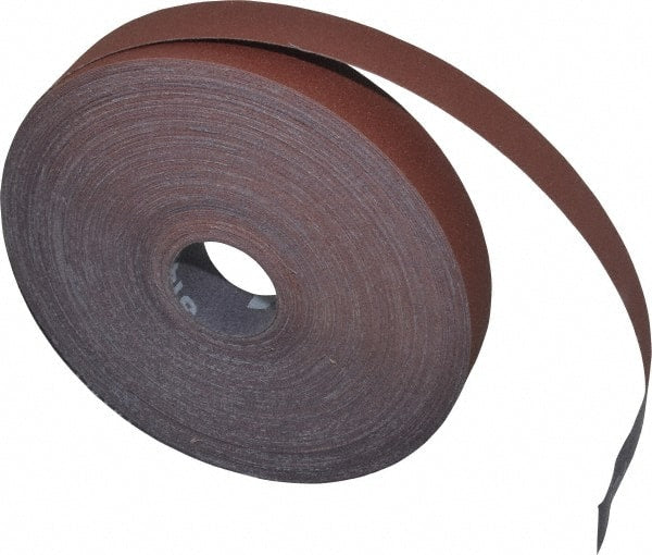 3M - 1" x 50 Yd 240 Grit Aluminum Oxide Cloth Roll - Very Fine Grade, J Weighted Backing - Exact Tooling