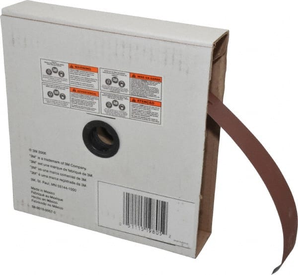 3M - 1-1/2" x 50 Yd 240 Grit Aluminum Oxide Cloth Roll - Very Fine Grade, J Weighted Backing - Exact Tooling