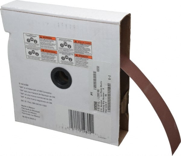 3M - 1-1/2" x 50 Yd 400 Grit Aluminum Oxide Cloth Roll - Extra Fine Grade, J Weighted Backing - Exact Tooling