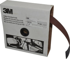 3M - 2" x 50 Yd 180 Grit Aluminum Oxide Cloth Roll - Very Fine Grade, J Weighted Backing - Exact Tooling