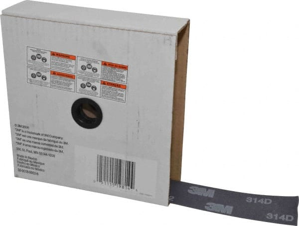 3M - 2" x 50 Yd 400 Grit Aluminum Oxide Cloth Roll - Extra Fine Grade, J Weighted Backing - Exact Tooling