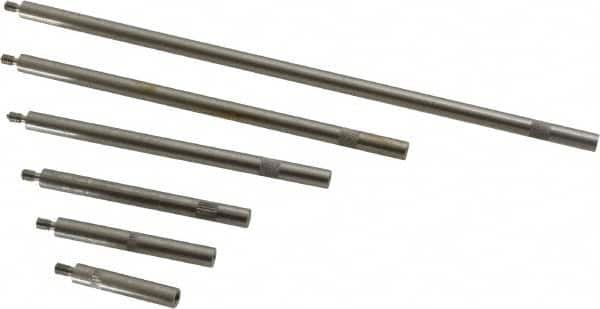 SPI - 1 to 6 Inch Long, Steel, Depth Gage Rod Set - Use with MSC No. 06368153, Most Dial Depth Gages with 4-48 Threads - Exact Tooling