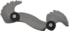 PEC Tools - 28 Leaf, 4 to 80 TPI Range, Steel Screw Pitch Gage - 60° Thread Angle - Exact Tooling