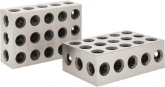 Value Collection - 0.0003 Squareness Per Inch, Hardened Steel, 2-4-6 Block with 23 Hole Setup Block - 0.0001 to 0.0007 Inch Overall Tolerance, 5/8-11 Inch Tapped Hole Size, 56-60 HRC Hardness, Sold As Matched Pair - Exact Tooling
