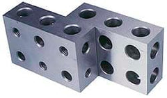 Suburban Tool - 0.0001 Squareness Per Inch, Hardened Steel, 1-2-3 Block with 11 Hole Setup Block - 5/16 - 18 Inch Tapped Hole Size, Sold As Matched Pair - Exact Tooling