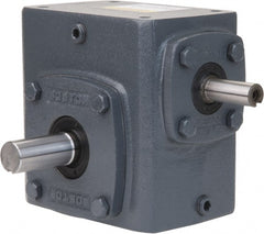 Boston Gear - 1-3/4 Centerline Distance, 25:1, 70 RPM Output, 0.76 Input Horsepower, 574 Lbs. Max Torque, Speed Reducer - Part No. 718-25-G, 5/8" Shaft Diam, Single Shaft Left, 5/8" Bore, 3.81" High - Exact Tooling