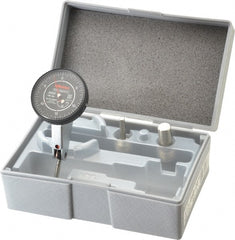 Mitutoyo - 0.06 Inch Range, 0.0005 Inch Dial Graduation, Horizontal Dial Test Indicator - 1.5748 Inch Black Dial, 0-15-0 Dial Reading, Accurate to 0.0005 Inch - Exact Tooling