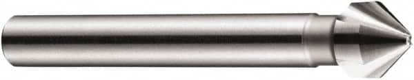 DORMER - 10mm Shank Diam, 3 Flute 90° High Speed Steel Countersink - Exact Tooling