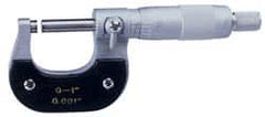 Value Collection - 8 to 9" Range, 0.0001" Graduation, Mechanical Outside Micrometer - Ratchet Stop Thimble - Exact Tooling