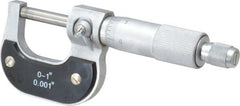 Value Collection - 0 to 1" Range, 0.001" Graduation, Mechanical Outside Micrometer - Ratchet Stop Thimble - Exact Tooling