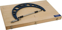 Fowler - 12 to 13" Range, 0.001" Graduation, Mechanical Outside Micrometer - Ratchet Stop Thimble, Accurate to 0.011" - Exact Tooling