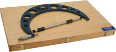 Fowler - 13 to 14" Range, 0.001" Graduation, Mechanical Outside Micrometer - Ratchet Stop Thimble, Accurate to 0.011" - Exact Tooling