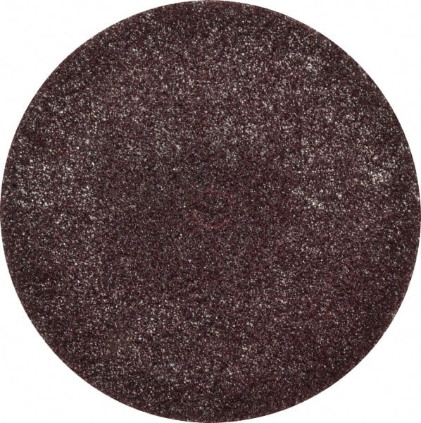 3M - 6" Medium Grade Aluminum Oxide Deburring Disc - 1/2" Center Hole, Arbor Connection, Maroon, 4,000 Max RPM - Exact Tooling