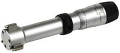 Fowler - 1 to 1-3/8", 2.6" Gage Depth, Mechanical Inside Hole Micrometer - 0.00025" Graduation, 0.00015" Accuracy, Ratchet Stop Thimble - Exact Tooling