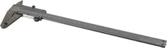 Value Collection - 0 to 8" Stainless Steel Vernier Caliper - 0.05mm Graduation, 1.9685" Jaw Depth, 0.0012" Accuracy, Includes Depth, Inside Diameter, Outside Diameter, Step - Exact Tooling
