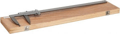 Value Collection - 0 to 24" Stainless Steel Vernier Caliper - 0.02mm Graduation, 4" Jaw Depth, 0.002" Accuracy, Includes Inside Diameter, Outside Diameter - Exact Tooling