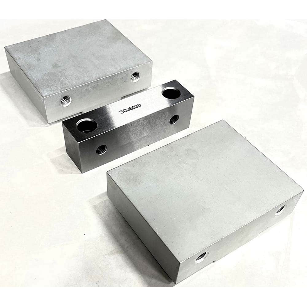 TE-CO - Vise Jaw Sets; Jaw Width (mm): 152.4 ; Jaw Width (Inch): 6 ; Jaw Width (Decimal Inch): 6 ; Set Type: Component Kit ; Material: Steel ; Vise Compatibility: 6" Vises - Exact Tooling