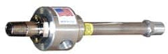 Vortec - 7" Long Hose, 640 BTU/Hr Air Capacity, 1 Outlet, Cold Air Coolant System - 1.88" Hose Inside Diam, 7" Tank/Unit Length, 1-5/8" Tank/Unit Width - Exact Tooling
