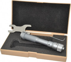 Mitutoyo - 1 to 1.2", Mechanical Inside Hole Micrometer - 0.0002" Graduation, 0.00015" Accuracy, Ratchet Stop Thimble - Exact Tooling