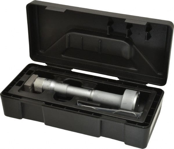 Mitutoyo - 1.6 to 2", Mechanical Inside Hole Micrometer - 0.0002" Graduation, 0.00015" Accuracy, Ratchet Stop Thimble - Exact Tooling