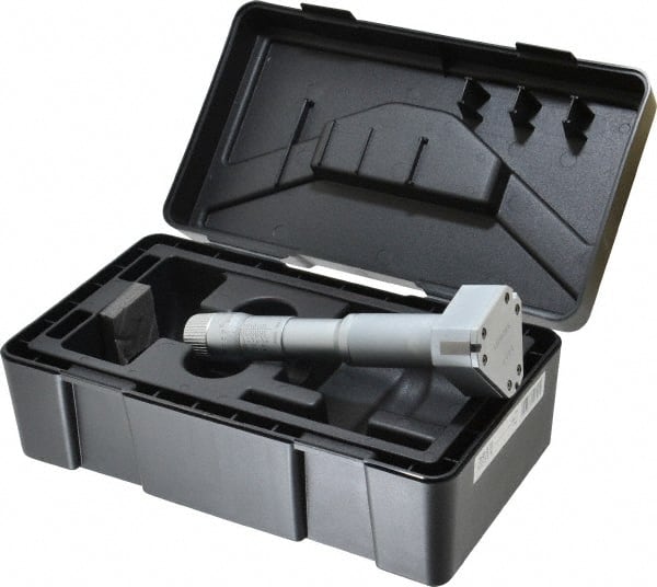Mitutoyo - 2 to 2-1/2", Mechanical Inside Hole Micrometer - 0.0002" Graduation, 0.00015" Accuracy, Ratchet Stop Thimble - Exact Tooling