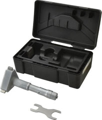 Mitutoyo - 3-1/2 to 4", Mechanical Inside Hole Micrometer - 0.0002" Graduation, 0.00015" Accuracy, Ratchet Stop Thimble - Exact Tooling