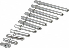 Value Collection - 11 Piece, 2 to 6 Inch Measurement Range, Bore Gage Anvil Set - For Use with Dial Bore Gages - Exact Tooling