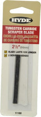 Hyde Tools - Solid Carbide 2-Edge Scraper Replacement Blade - 5-7/8" Blade Length x 2-1/2" Blade Width, For 10620 - Exact Tooling