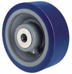 Hamilton - 8 Inch Diameter x 3 Inch Wide, Polyurethane Caster Wheel - 3,500 Lb. Capacity, 3-1/4 Inch Hub Length, 1 Inch Axle Diameter, Precision Tapered Roller Bearing - Exact Tooling
