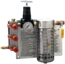 3M - 50 CFM Panel Mount SAR Filter & Regulator Panel - 3 Respirator Outlets - Exact Tooling
