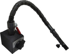 Flexbar - 90 Lb Magnetic Force, Fine Adjustment Indicator Positioner & Holder with Base - Flexible Arm, Rectangular Base, 2-5/8" Base Height, 2-1/4" Base Length, 2" Base Width - Exact Tooling
