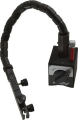 Flexbar - 90 Lb Magnetic Force, Fine Adjustment Indicator Positioner & Holder with Base - Flexible Arm, Rectangular Base, 2-5/8" Base Height, 2-1/4" Base Length, 2" Base Width - Exact Tooling