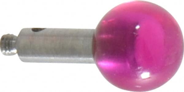 SPI - 8 mm Ball Diameter, M2 Thread, Ruby Point Ball Tip CMM Stylus - 12 mm Overall Length - Exact Tooling
